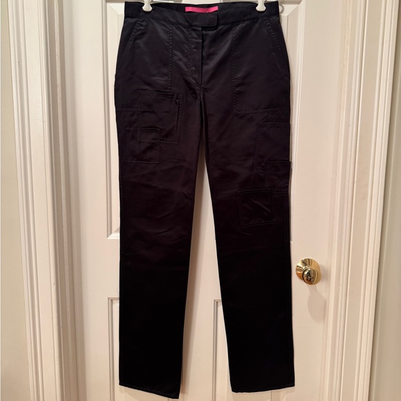 NWT Emanuel Ungaro Paris Pure Silk Black Pants - Picture 2 of 14